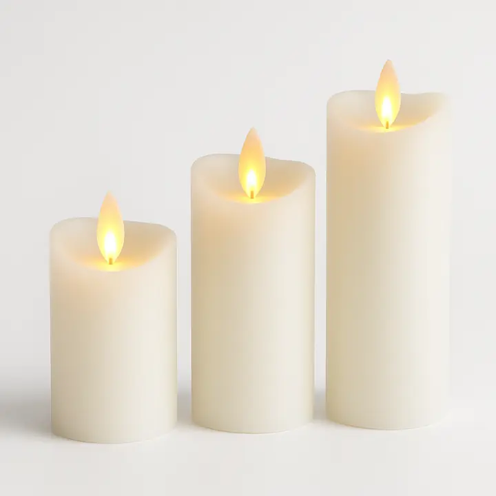 Battery-Operated LED Candle Set