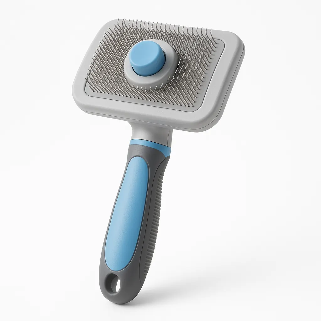 Self-Cleaning Slicker Brush
